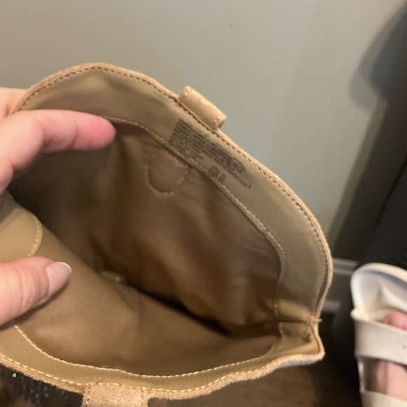 Madden Girl Tan Faux Suede Western Boots | Size 10 Studded Cowboy Zip - Picture 4 of 11